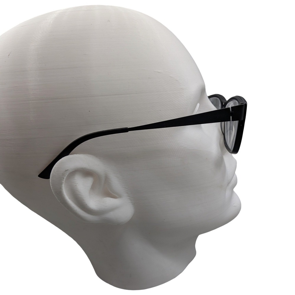 Bevel Rusty BKM 2529 Eyeglasses Matte Black Rectangular Frames Japan 54-19 - Picture 3 of 5